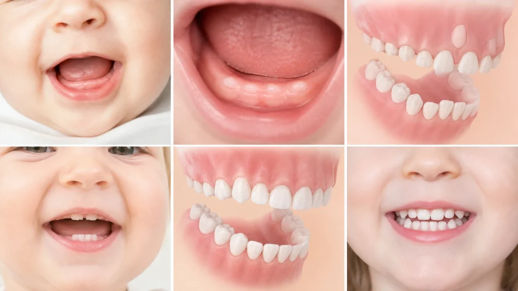Quand apparaissent les premières dents de lait ? Aperçu du développement dentaire